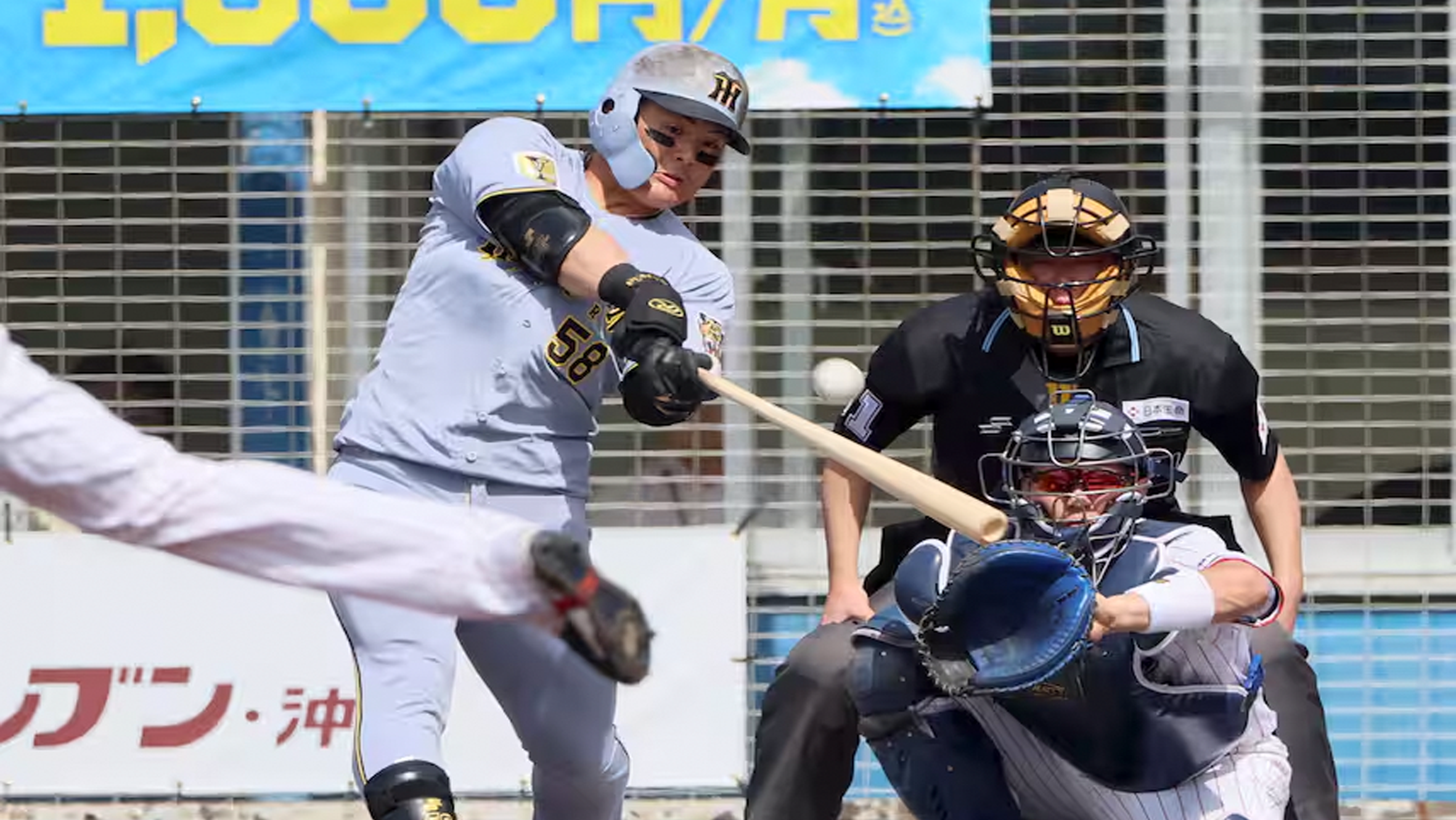 【猛虎打線爆発!20安打12得点で今季対外試合初勝利!】